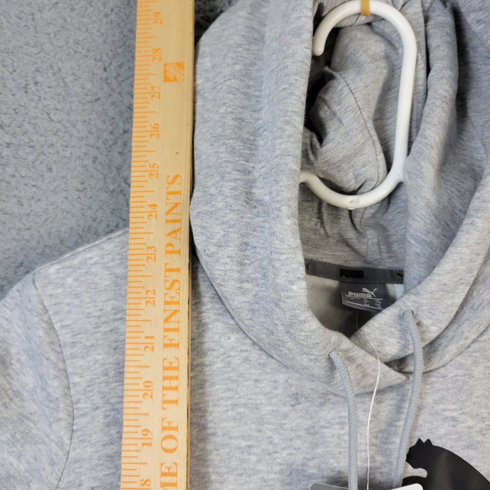 Puma Hoodie Women's Size M Essentials Fleece Soft Hooded Pockets Gray NWT - Picture 10 of 11